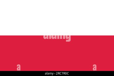 Flag of Poland - Vector illustration. Stock Vector