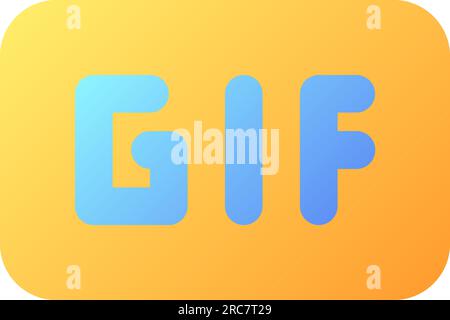 GIF pixel perfect flat gradient color ui icon Stock Vector