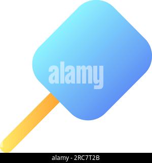 Magnifying glass pixel perfect flat gradient color ui icon Stock Vector