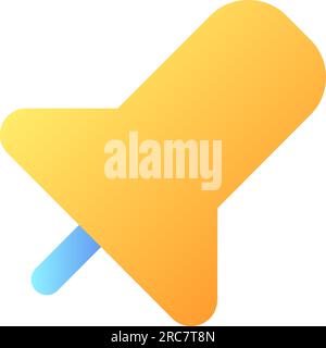 Pin pixel perfect flat gradient color ui icon Stock Vector