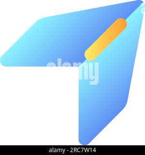 Share and repost pixel perfect flat gradient color ui icon Stock Vector
