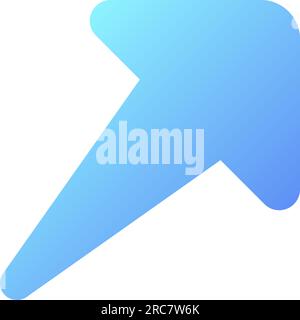 Send message pixel perfect flat gradient color ui icon Stock Vector