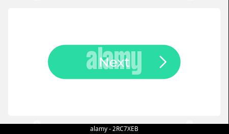 Active next move button UI element template Stock Vector