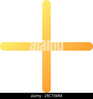 Plus pixel perfect flat gradient color ui icon Stock Vector