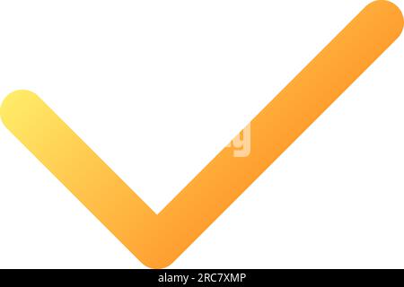 Checkmark pixel perfect flat gradient color ui icon Stock Vector