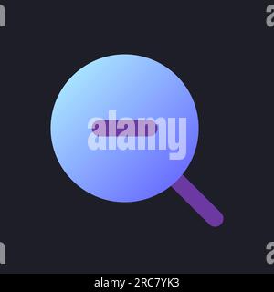 Zoom out transition flat gradient fill ui icon for dark theme Stock Vector