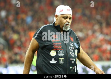 CURITIBA (PR) - 12/07/2023 - Copa do Brasil 2022 / Futebol - ATHLÉTICO (PR)  X FLAMENGO (RJ) Copa do Brasil 2023, quartas de final jogo 2 de 2, na noi  Stock Photo - Alamy