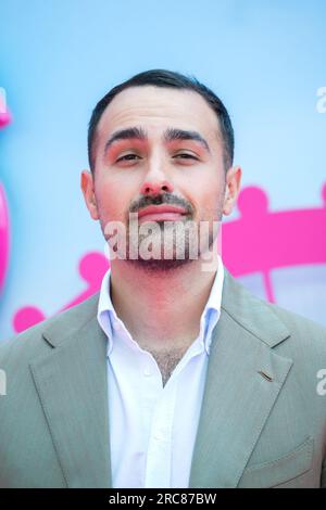 London, UK. Jamie Demetriou photographed attending the European