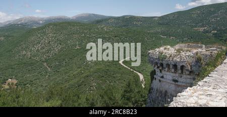 The Venetian Castle of Saint George in Kefalonia Stock Photo