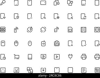 Set of technology icons. Industry 4.0, 5g, ai, robot, iot, programming vector illustration pack Stock Vector