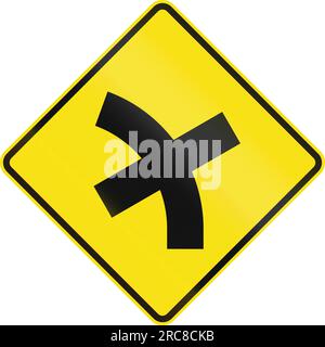 An Australian warning traffic sign - Intersection at dual carriageway ...