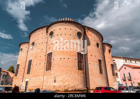 Padua, Italy - April 4, 2022: Madonna Addolorata al Torresino, or Santa Maria del Pianto or Santa Maria del Torresino Roman Catholic parish church loc Stock Photo