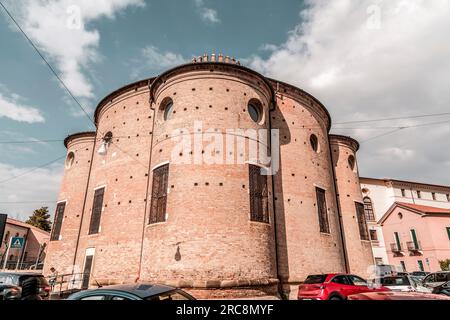 Padua, Italy - April 4, 2022: Madonna Addolorata al Torresino, or Santa Maria del Pianto or Santa Maria del Torresino Roman Catholic parish church loc Stock Photo