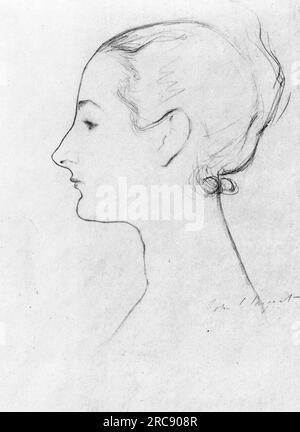 Study for Madame X 1883 by John Singer Sargent Stock Photo