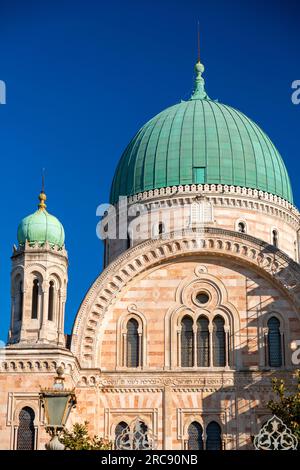 Florence, Italy - April 5, 2022: The Great Synagogue of Florence or Tempio Maggiore is one of the largest synagogues in South-central Europe, situated Stock Photo