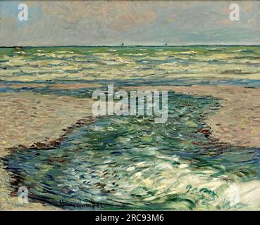 Claude Oscar Monet – The Seacoast of Pourville, Low Tide Stock Photo