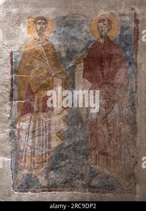 Serbian medieval fresco. National Museum of Serbia, Belgrade Stock Photo