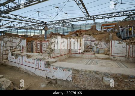 Innenaufnahme der Hanghaeuser von Ephesus Archaeological Site, Selcuk, Tuerkei    |inside Terrace Houses of Ephesus, Ephesus Archaeological Site, Selc Stock Photo
