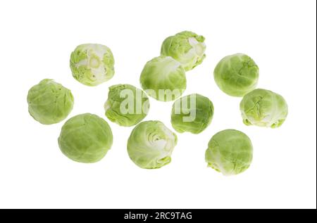 Brussels sprouts isolated on white background Stock Photo