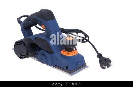 electric planer isolated on white background Stock Photo