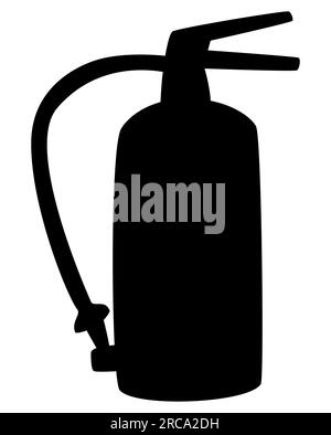 Firefighter With Fire Extinguisher Icon. Fireman In Uniform And Helmet 