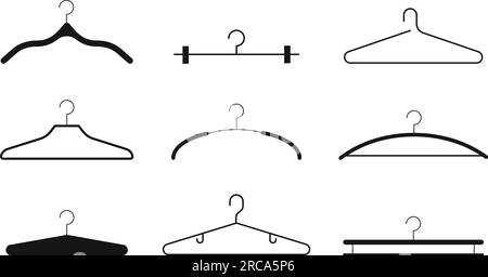 https://l450v.alamy.com/450v/2rca5p6/clothes-hangers-silhouettes-of-various-clothes-hangers-trempels-for-the-wardrobe-icons-of-holders-for-dresses-suits-coats-2rca5p6.jpg