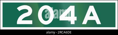 Guide road sign in Canada - Street Number. This sign is used in Ontario. Stock Photo