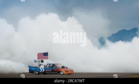 Flash Fire Jet Truck Stock Photo