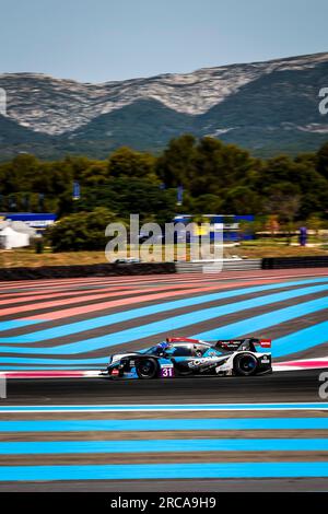 Le Castellet, France. 13th July, 2023. 31 WOLFF Jacques (fra), DOQUIN Antoine (fra), MICHAL Fabien (fra), Racing Spirit of Lemans, Ligier JS P320 - Nissan, action during the 2nd round of the 2023 Michelin Le Mans Cup on the Circuit Paul Ricard from July 14 to 16, 2023 in Le Castellet, France - Photo Paulo Maria/DPPI Credit: DPPI Media/Alamy Live News Stock Photo