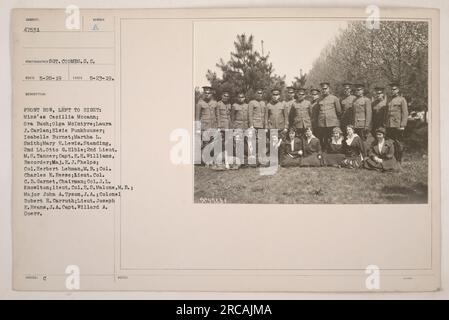 A group photo of Lt. Col. Charles E. Wheatley and his staff. Back row ...
