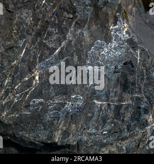 Meath Ireland Grey Slate Metamorphic Rock Stock Photo