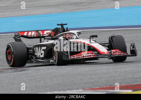 Spielberg, Austria. July 2nd 2023. Formula 1 Rolex Austrian Grand Prix at Red Bull Ring, Austria. Pictured: #20 Kevin Magnussen (DEN) of MoneyGram Haas F1 Team in Haas VF-23  during the race   © Piotr Zajac/Alamy Live News Stock Photo