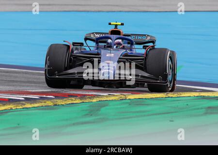 Spielberg, Austria. July 2nd 2023. Formula 1 Rolex Austrian Grand Prix at Red Bull Ring, Austria. Pictured: #2 Logan Sargeant (USA) of Williams Racing in Williams FW45 during the race   © Piotr Zajac/Alamy Live News Stock Photo