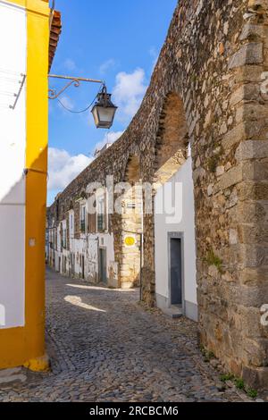 Água de Prata aqueduct, Évora, Alentejo, Portugal Stock Photo