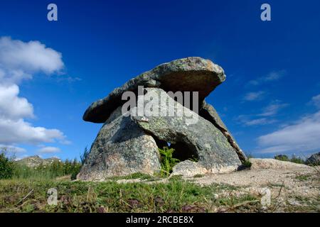 Barrow, San Vincente Alcantara, Extremadura, Dolmen, Megaliths, Spain Stock Photo