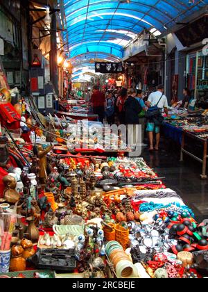 Souvenir Stalls, Da Quingzhensi, Xi'an, Xian, China Stock Photo