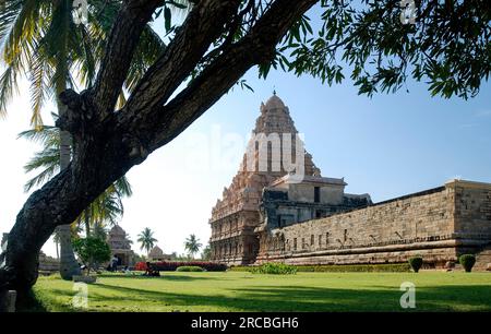 11th century Arulmigu Peruvudaiyar Brihadisvara Temple in Gangaikonda Cholapuram near Jayankondam Tamil Nadu, South India, India, Asia. UNESCO World Stock Photo