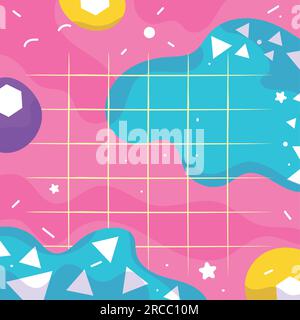 Colored empty retro and nostalgic background Vector Stock Vector