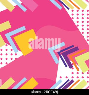 Colored vibrant retro nostalgic background Vector Stock Vector