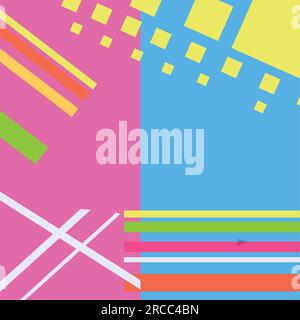 Colored vibrant retro nostalgic background Vector Stock Vector