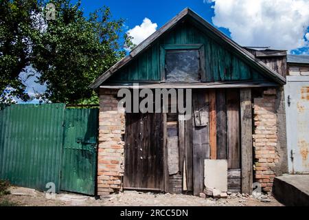 Nikopol Building Damaged buildings at Nikopol, Russian army bombs civilian targets and ...