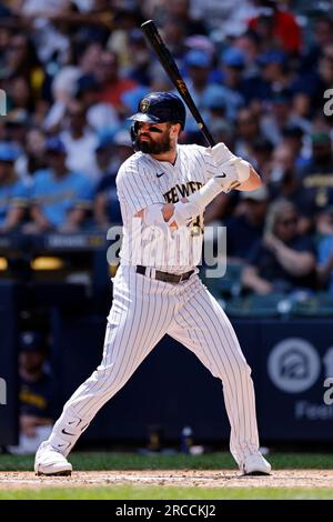 Jesse Winker 33 Milwaukee Brewers baseball Da Wink action pose