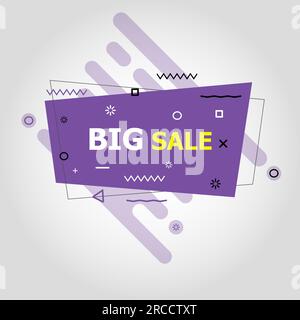 Violet flat speech bubble shaped banners, stock vector Stock Vector