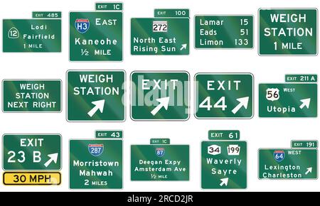 Collection of speed limit signs used in the USA Stock Photo - Alamy