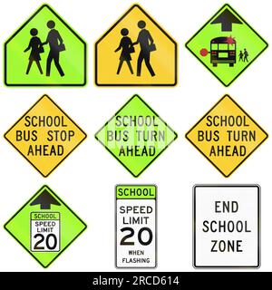 Collection of speed limit signs used in the USA Stock Photo - Alamy
