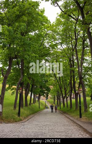 Oslo, Norway, June 19, 2023: Akershus Fortress in Oslo, Norway was built during the Middle Ages to protect and provide a royal residence for the city. Stock Photo