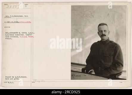 Cpl. P. C. Carnochan, S.C., photographed Colonel Charles E. Stanton of ...