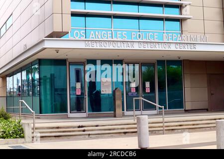 Los Angeles, California: LAPD Los Angeles Police Department Metropolitan Detention Center Stock Photo