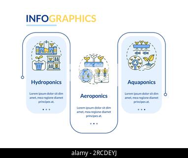 Vertical farming layout with icons Stock Vector