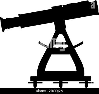 Theodolite Vector. Illustration Isolated On White Background. A Vector Illustration Of Theodolite. Stock Vector